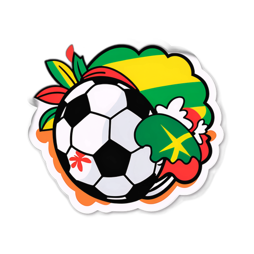 Biểu tượng bóng đá với yếu tố văn hóa Jamaica
