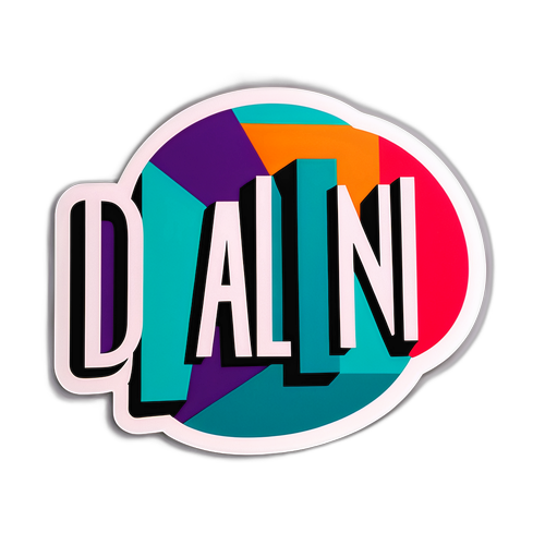 Moderne Sticker med 'Dahlin'