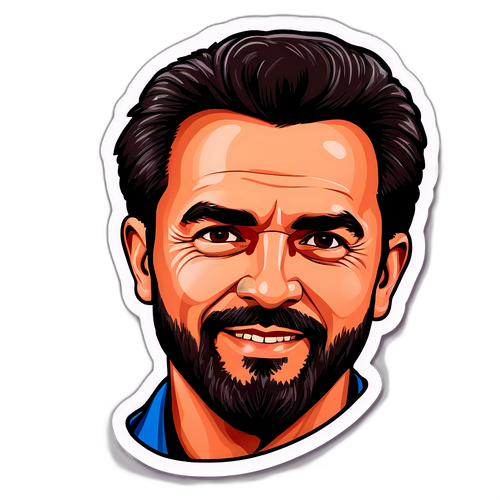 Adesivo de Carlos Miguel: Determinação e Inspir ação