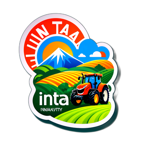 Logo gráfico de INTA con elementos agrícolas