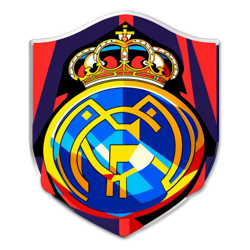 Desenho estilizado do escudo do Real Madrid