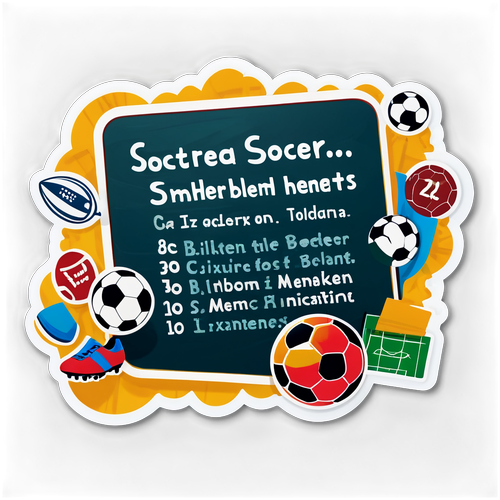 Stiker Gaya Papan Tulisan dengan Fakta Menarik Sejarah Sepak Bola