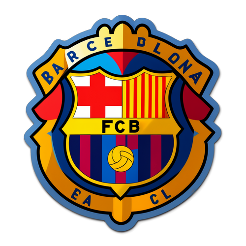 Minimalistní design erbu týmu Barcelona