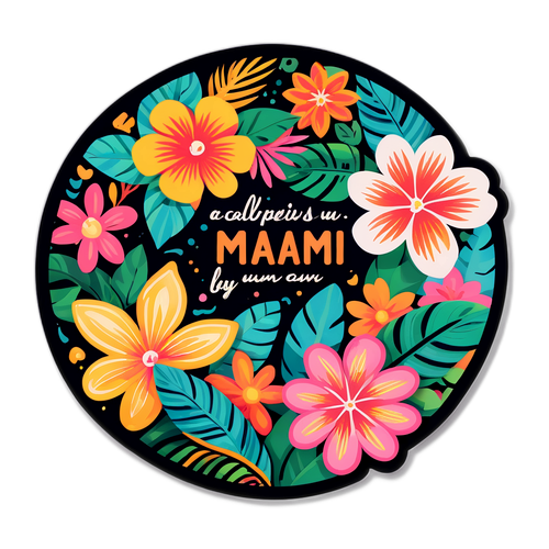 Autocollant inspirant de Miami