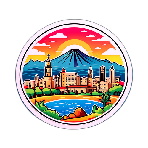 Stiker Skyline Haifa