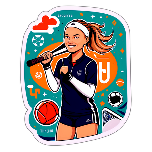 Sporty Tine Sundtoft med Motiverende Sitater