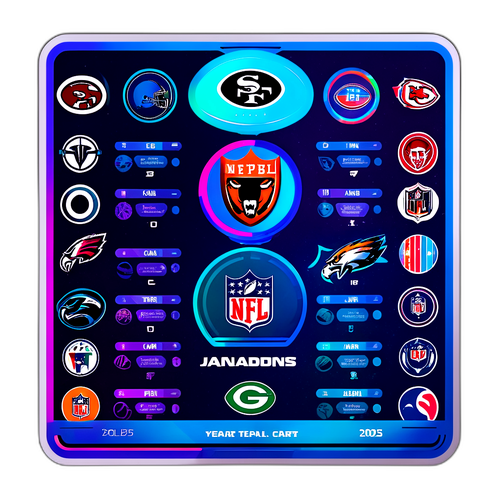 Futuristic NFL Depth Charts Sticker 2025