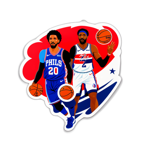 Sticker ng Kilalang Manlalaro ng 76ers at Wizards