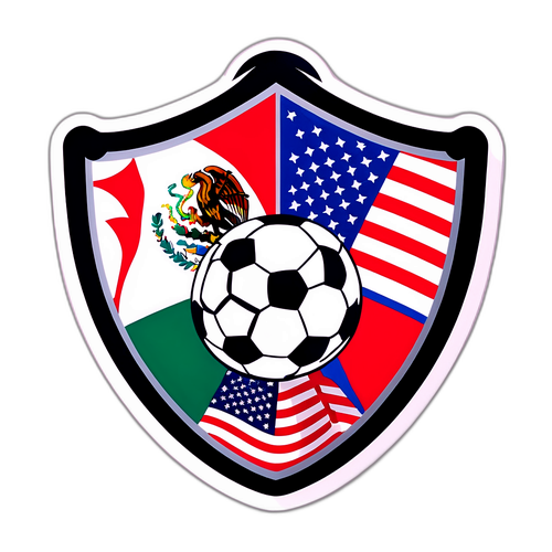 Confrontación entre Estados Unidos y México con balón de fútbol