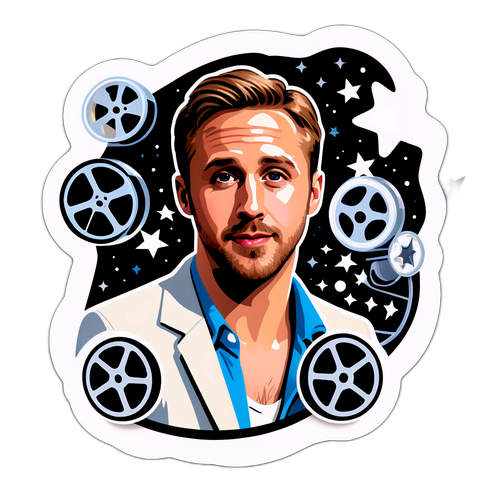 Adesivo Giocoso di Ryan Gosling