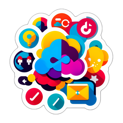 Masiglang Sticker ng Logo ng Slack