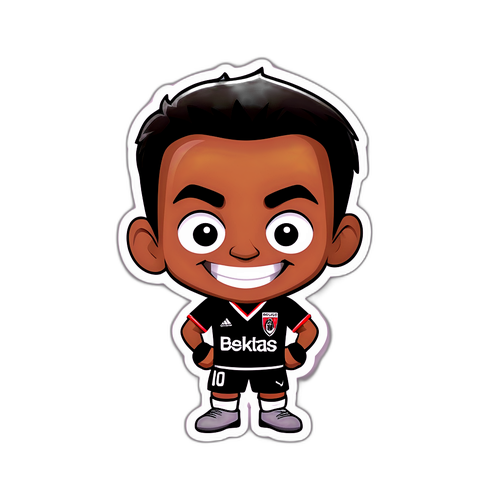 Sticker cu mascotă echipa Besiktas