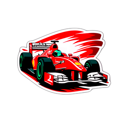 Autocolant tematic de curse pentru Michael Schumacher