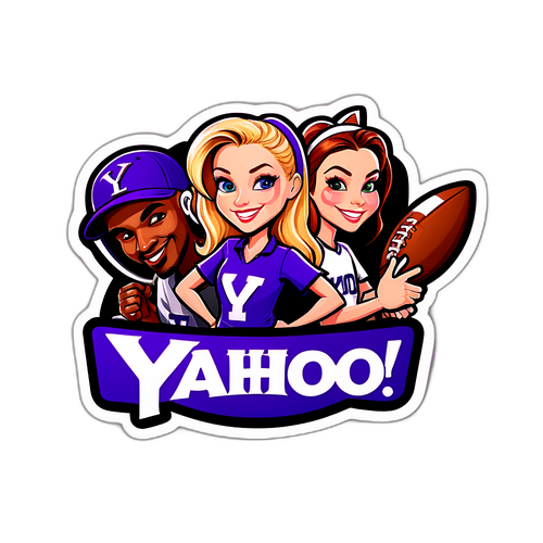 Fun Caricature of Yahoo Fantasy Logo