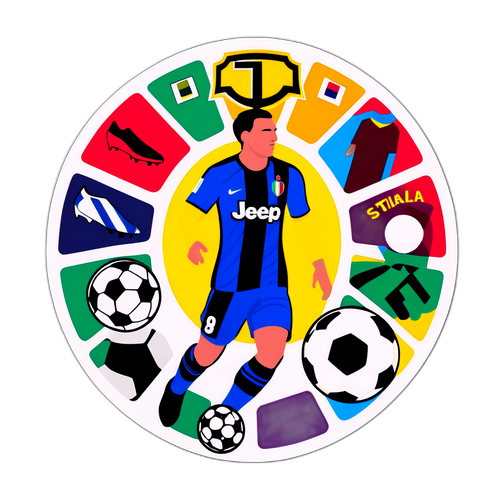 Sticker wa Minimalist unaongozwa na Serie A