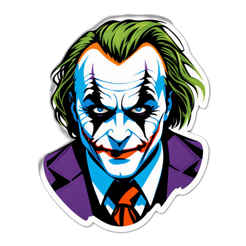 Dunkle, künstlerische Joker Aufkleber