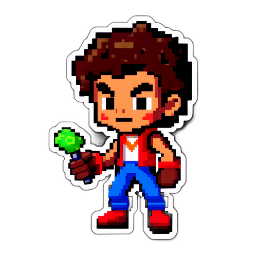 Postać Rafaela Leão w stylu pixel art