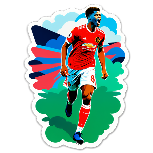 Inspirerende Rashford Sticker for Unge Spillere