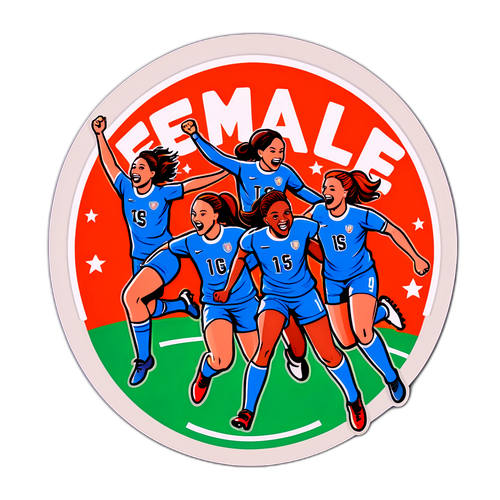 Sticker về bóng đá nữ