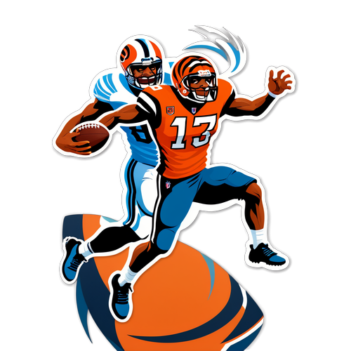 Bengals vs Titans Showdown Sticker