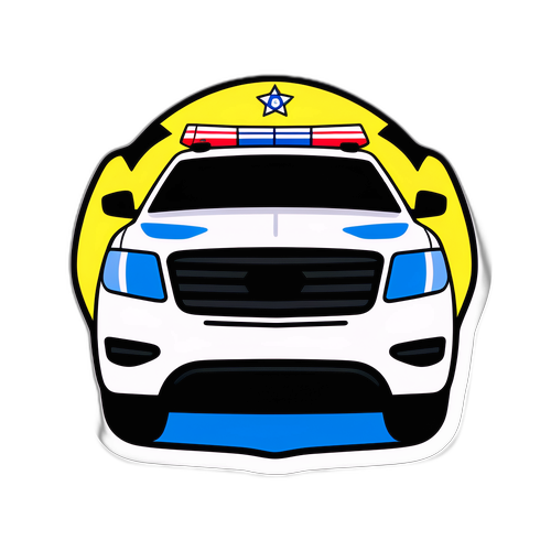 경찰의 안전과 보호를 기념하는 디자인