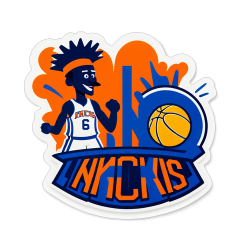 Sticker na Nagdiriwang sa Knicks vs. Pacers Rivalry