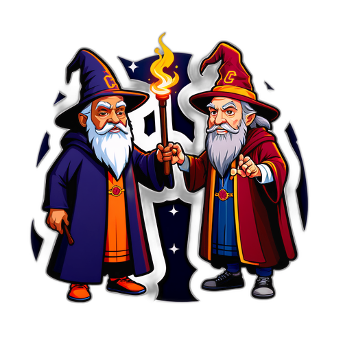 Dalawang Wizard na Nagbabarilan ng Mahika