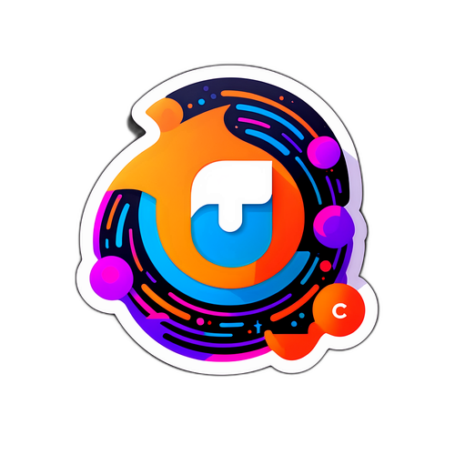 Logo U Mobile yang Bergaya dengan Warna Cerah