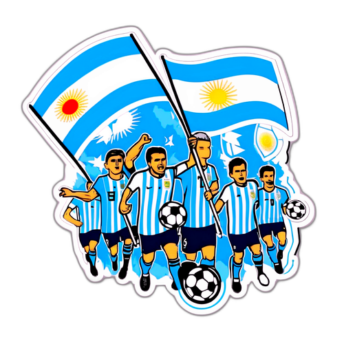 Fans Argentinos en un Partido de Fútbol
