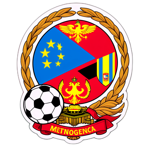 Fodboldflaget fra Montenegro