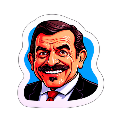 János Áder karikatúrája