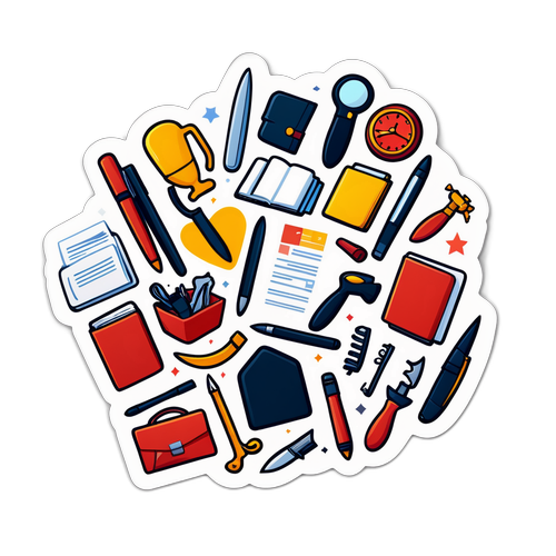 검사 정유미의 사무용품 스티커
