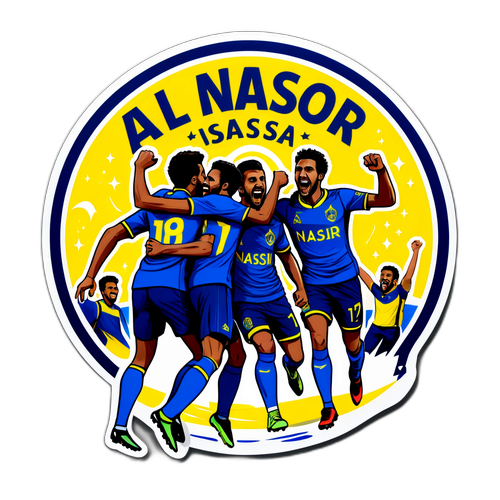 Stiker Pemain Al Nassr Merayakan Gol