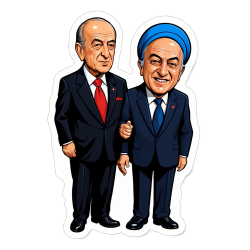 Sıcak Siyasi Diyalog: Devlet Bahçeli ve Ahmet Türk'ün Karikatüründe Yüzleşme!