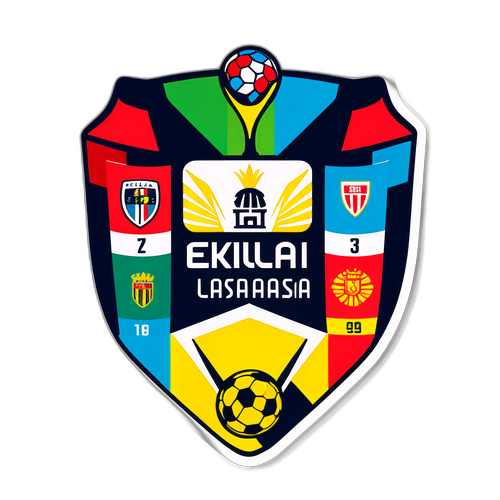 Design naklejki z tabelą Ekstraklasy