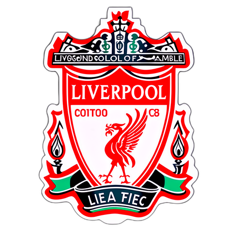 Σχέδιο Αυτοκόλλητου με το Λογότυπο της Λίβερπουλ