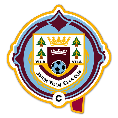 Aston Villa Futbol Kulübü Stickerı