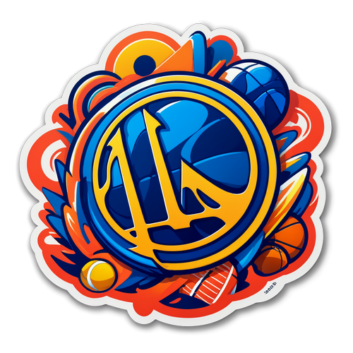 Dynamic Warriors Logo Art Sticker