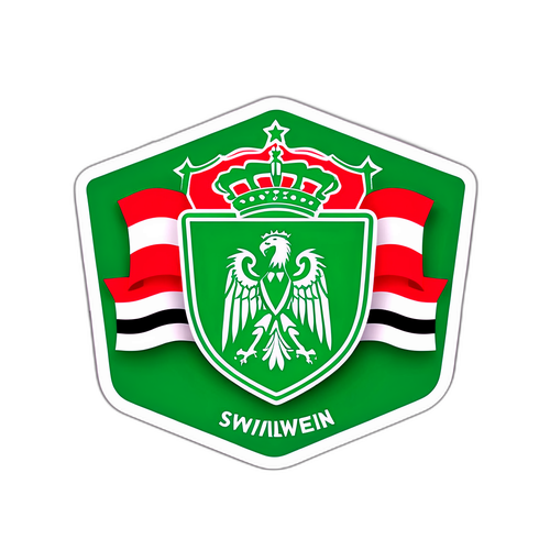 Farbiges Sticker von SK Rapid Wien