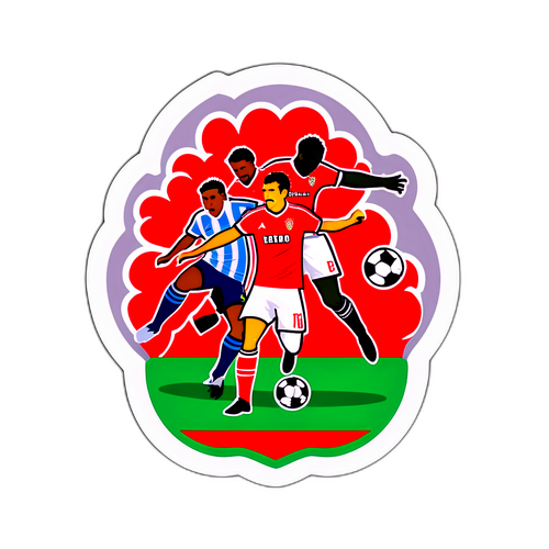 Sticker Pertandingan Bola Sepak