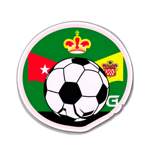 Naklejka tematyczna meczu Nantes - Monaco