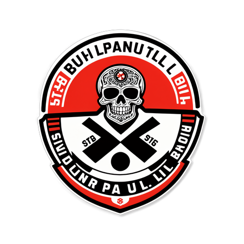 Totenkopf der Leidenschaft: St. Pauli Sticker