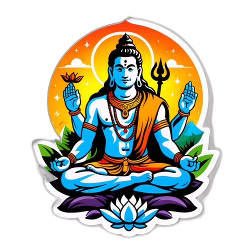 Adesivo Mistico di Lord Shiva