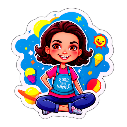 Αυτοκόλλητο με τη Μαριλίτα Λαμπροπούλου