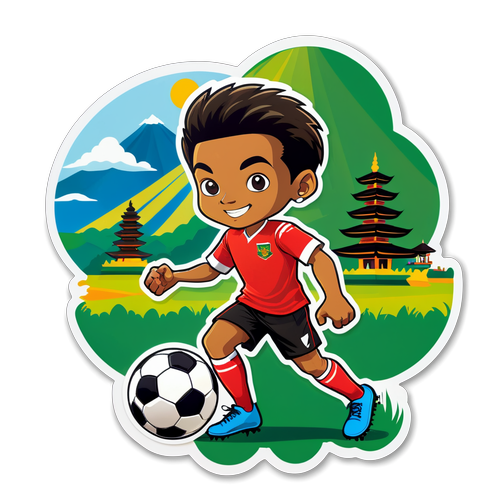 Dribble dan Bahagia di Bali: Stiker Inspiratif untuk Generasi Muda Pecinta Sepak Bola!