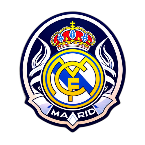 Stílusos matrica: Real Madrid és Pachuca emblémája