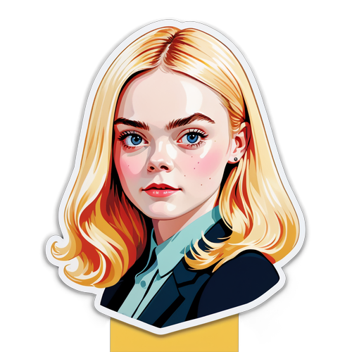 Stylized na Portret ni Elle Fanning