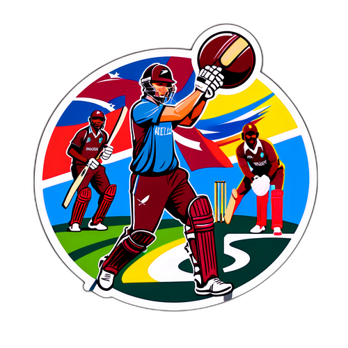Dynamic Cricket Clash: New Zealand vs. West Indies