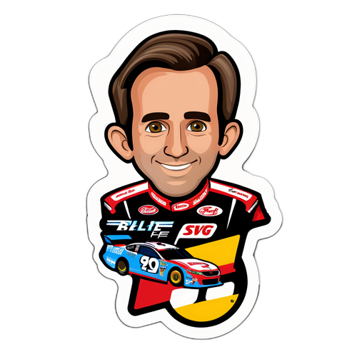 Autocolant în stilul lui Greg Biffle