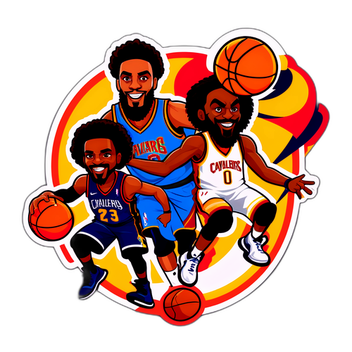 Adesivo dos Cavaliers e Wizards